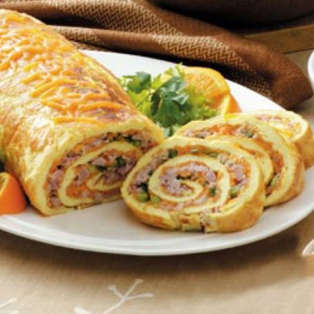 Girandole di frittata con broccoli