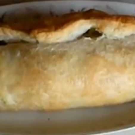 rotolo di pasta sfoglia alle melanzane