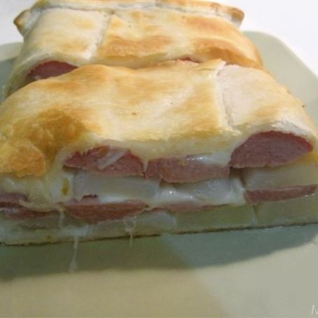 Sformato wurstel e patate