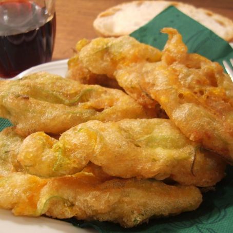 Fiori di zucca fritti