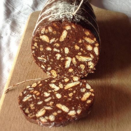 Salame dolce con e senza uova.