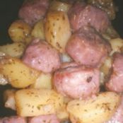 SALSICCE E PATATE IN PADELLA