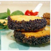 Sandwich di Ritz con crema di ricotta e peperoni