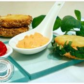 Sandwich di Ritz con crema di ricotta e peperoni - Tappa 1