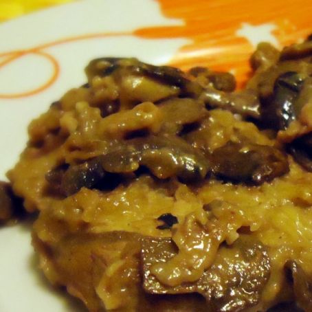 Scaloppine con crema di funghi 