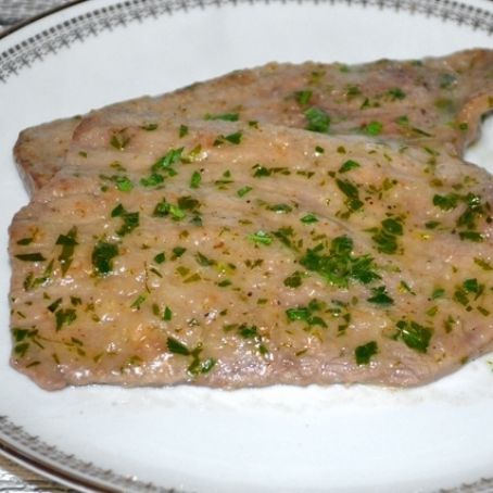 Scaloppine vino e prezzemolo