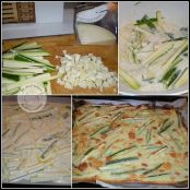 Schiacciata con zucchine e provolone - Tappa 1