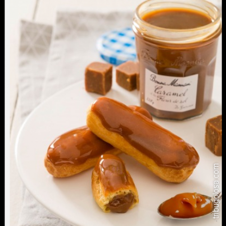 Éclairs al caramello al burro salato