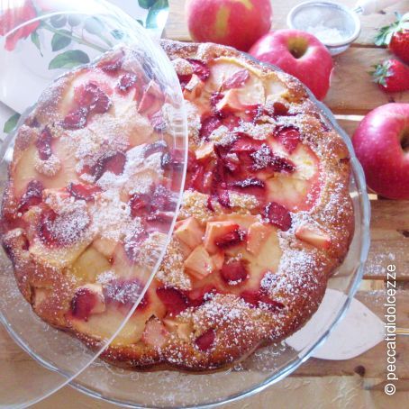 Pink Lady and strawberry cake