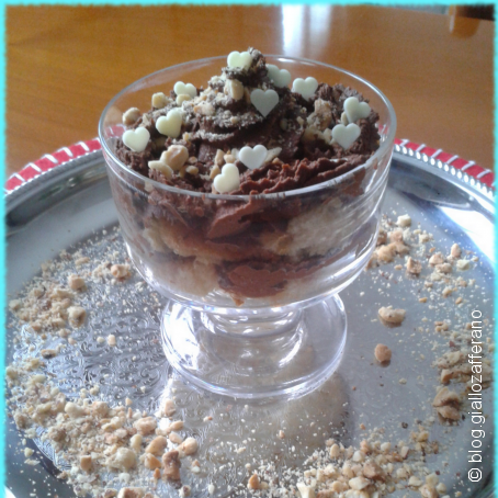 pandoro in coppa al cioccolato