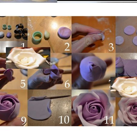 Rosa di pasta di zucchero