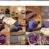 Rosa di pasta di zucchero