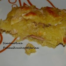 Sformato di patate con mortadella