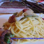 Spaghetti Asparagi e Pancetta