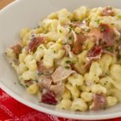 Spatzle panna e speck