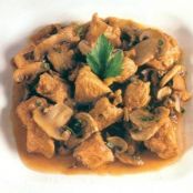 Spezzatino di tacchino ai funghi