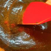 Filetto di suino nero dei Nebrodi al lardo di Colonnata con chutney di mango e salsa di cioccolato al peperoncino - Tappa 9