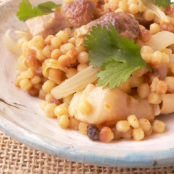 Risotto di fregola ai funghi porcini