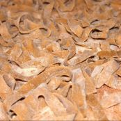 Tagliatelle di castagne con zucca, salsiccia e rosmarino - Tappa 1