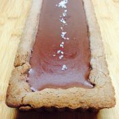 Tarte al cioccolato e caramello al burro salato