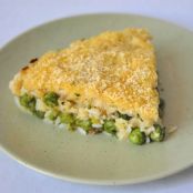 sformatini di piselli e prosciutto