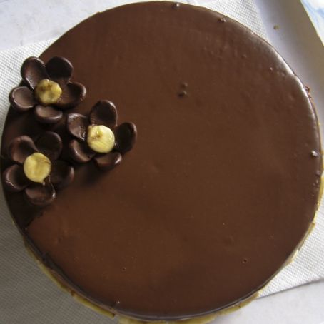 Torta di mousse al cioccolato.