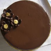 Torta di mousse al cioccolato.