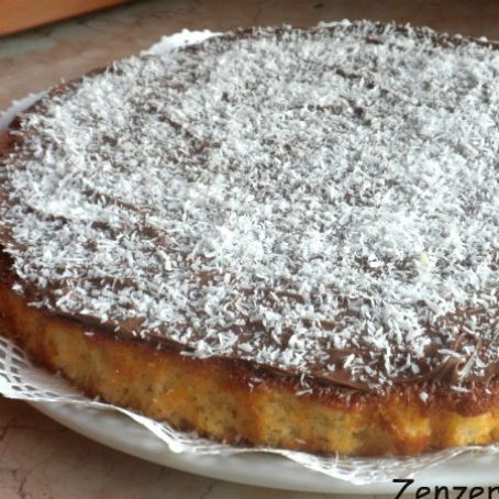 Torta al cocco, Nutella e yogurt