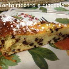 Torta con ricotta e cioccolato
