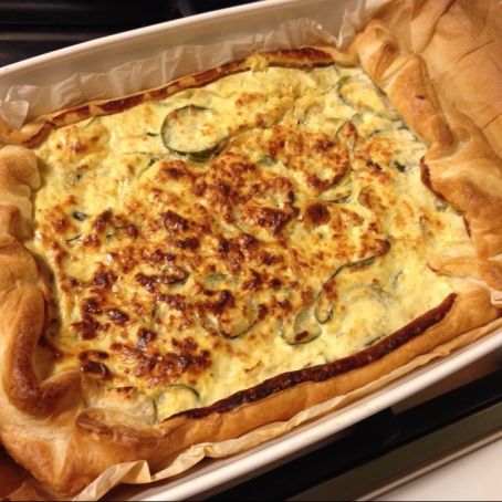 TORTA SALATA RICOTTA PORRI E ZUCCHINE