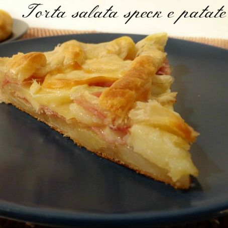 TORTA SALATA SPECK E PATATE