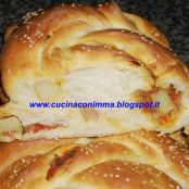 La treccia di Rapunzel con patate e peperoni