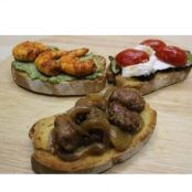 Tris di bruschette