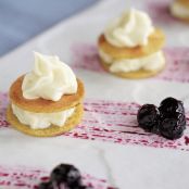 Mini crepês con ricotta e cioccolato bianco