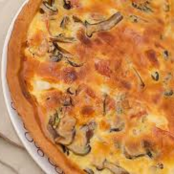 Pizza salata funghi e speck