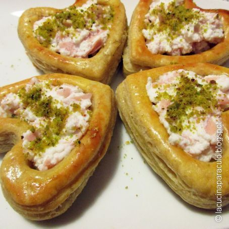 Voulevant con ricotta e mortadella