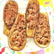 Melanzane ripiene di carne