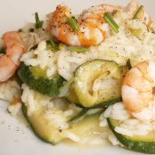 Risotto con zucchine e gamberetti