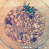 Zuppa di legumi e cereali al curry e paprica - Tappa 1