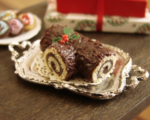 Tronchetto Di Natale Ganache.Tronchetto Di Natale Al Cioccolato Bianco E Fondente 2 9 5